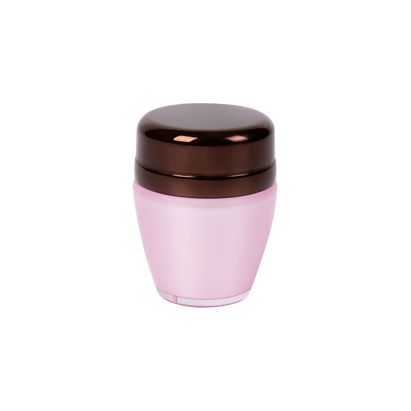TEXTURA DE METAL Jar de loção para bomba sem ar 