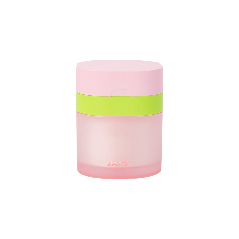 Jar de loção para bomba sem ar de vidro fosco de vidro fosco