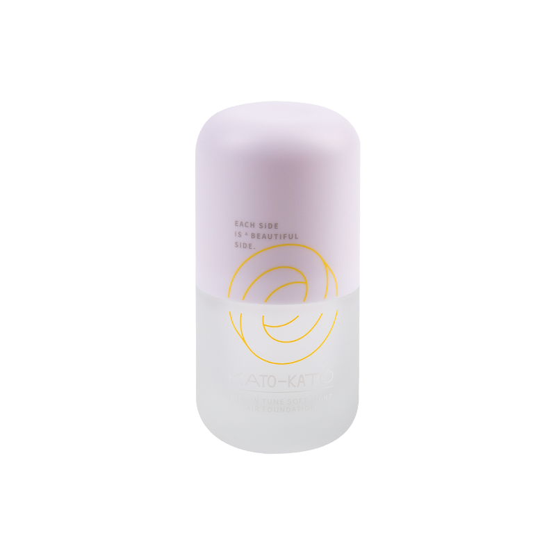 Garrafa de vidro cosmético em forma de cápsula de 30 ml com tampa ABS