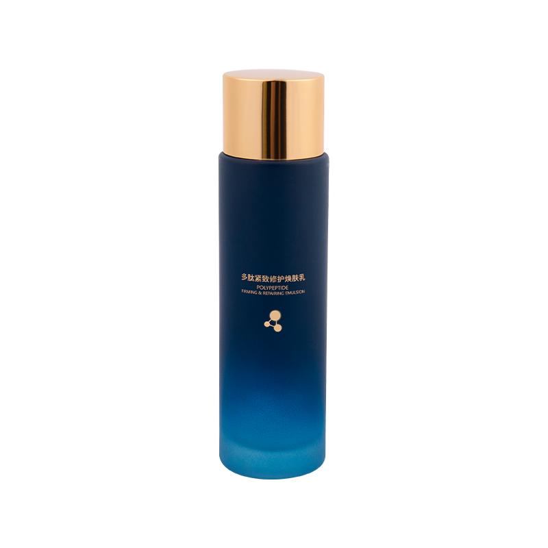 Garrafa de vidro de gradiente azul de 80 ml