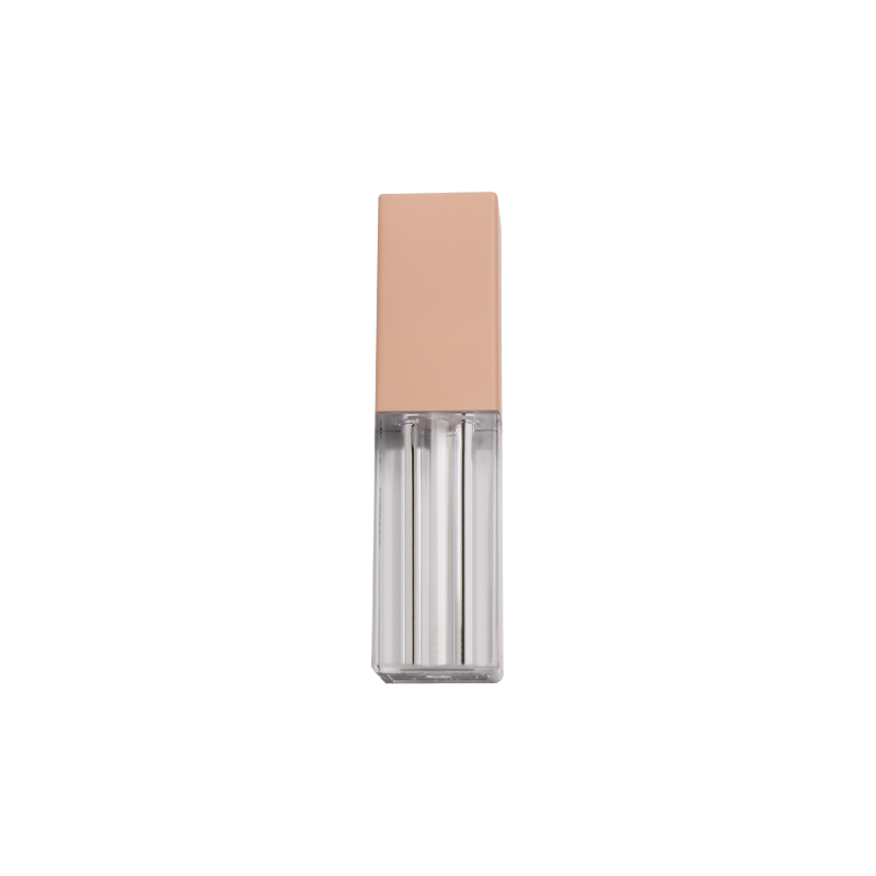 4,5 ml de tubo quadrado de brilho rosa de pele de pele
