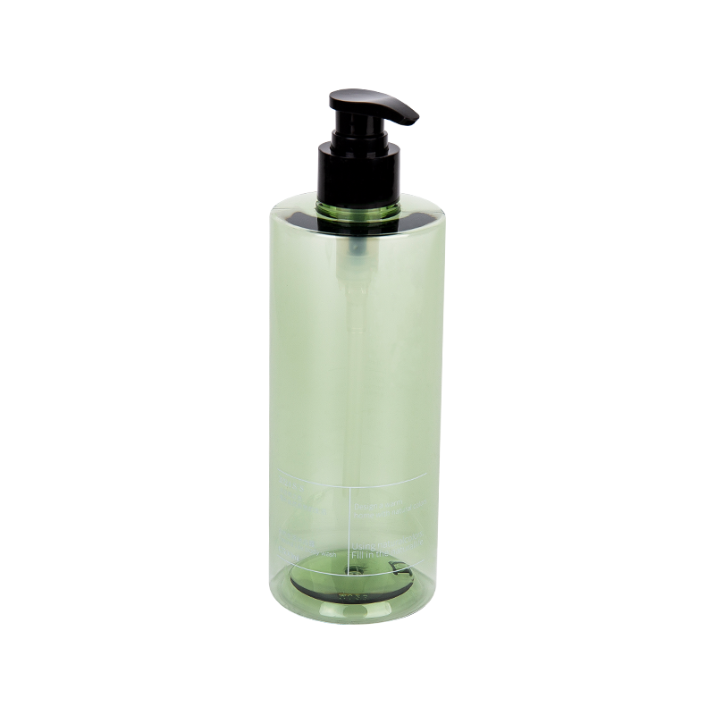 500 ml elegante garrafa de bomba verde PETG